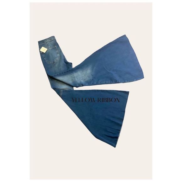 🆕 FREE PEOPLE | Just Float On Flare Jeans | Jerico Blue | Size: 27 - Picture 3 of 5